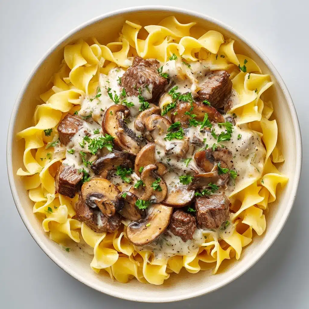 Beef Stroganoff with Egg Noodles Recipe - Recipe Image