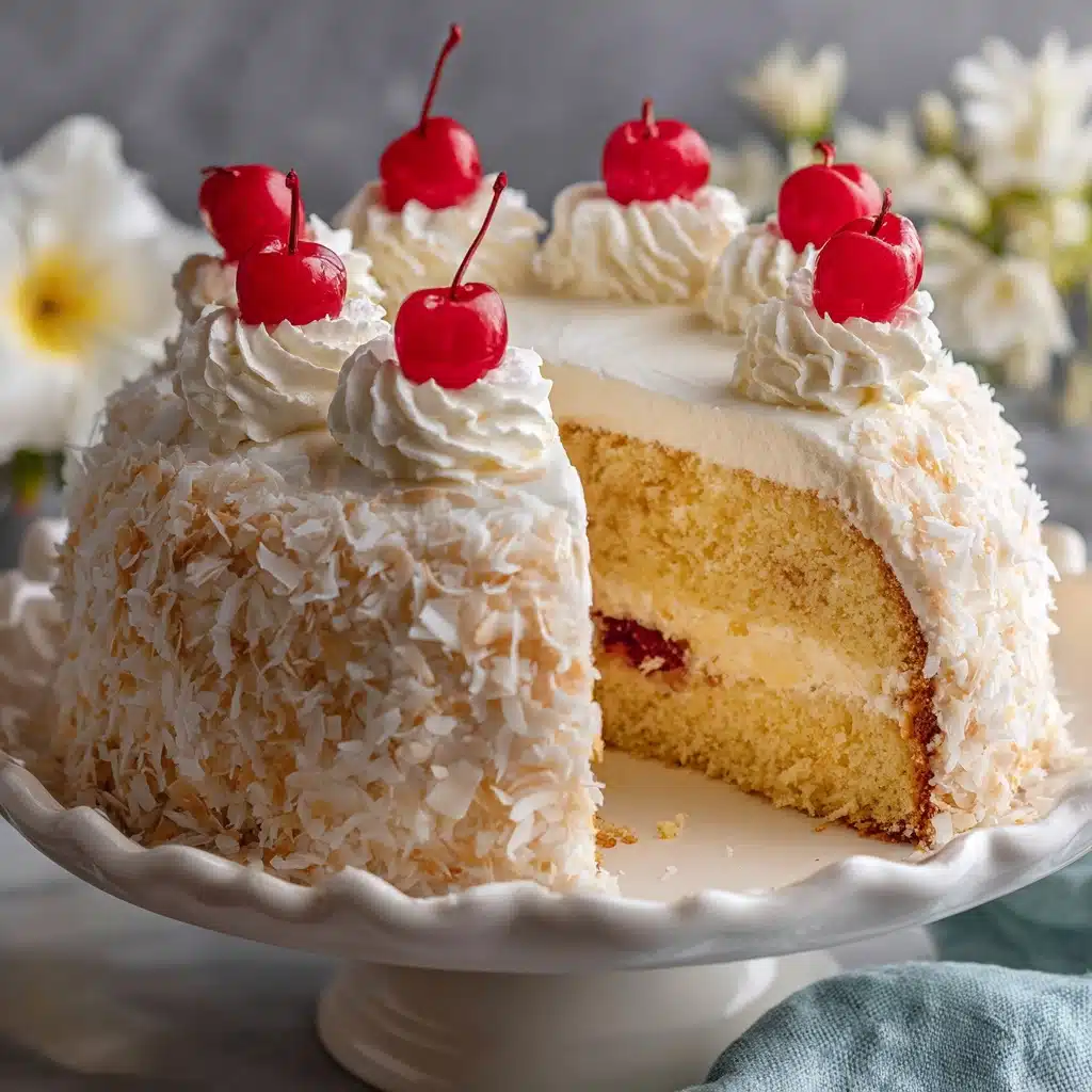 Old-Fashioned Snowball Cake Recipe - Recipe Image