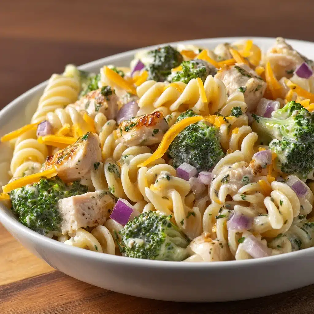 Chicken Broccoli Pasta Salad Recipe - Recipe Image