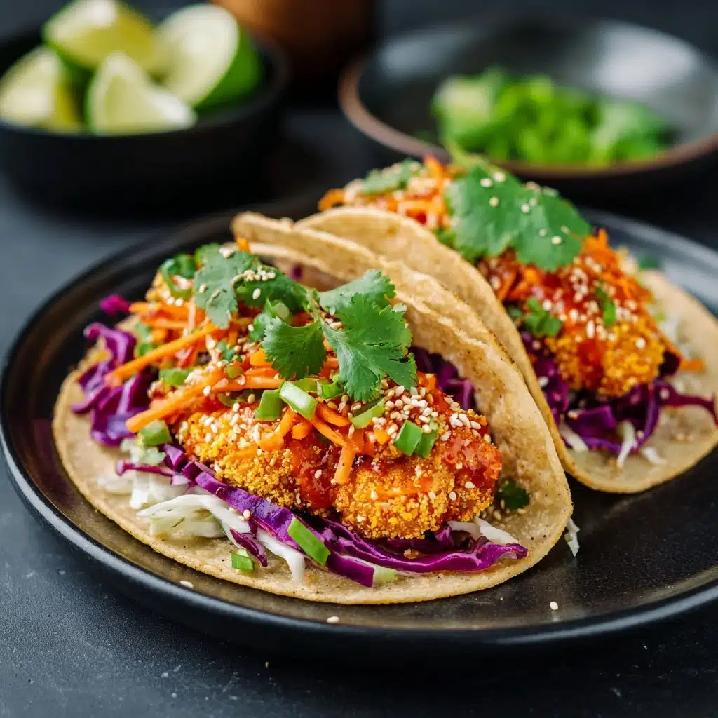 Crunchy Asian-Style Chicken Tacos Recipe - Recipe Image