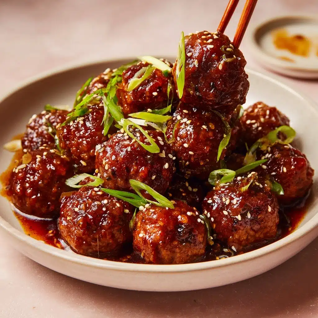 Asian Glazed Turkey Meatballs Recipe - Recipe Image