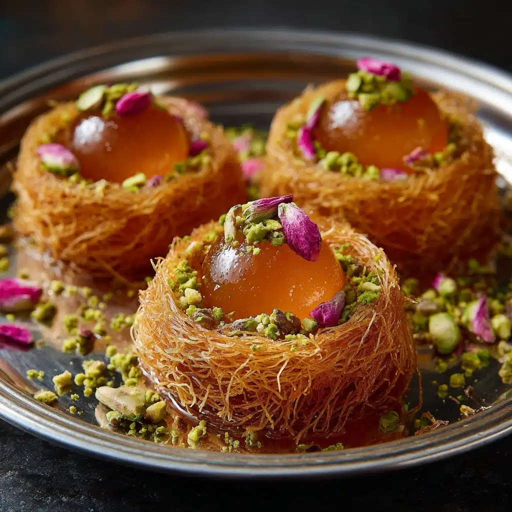 Irresistible Gulab Jamun Kunafa Nests Recipe - Recipe Image