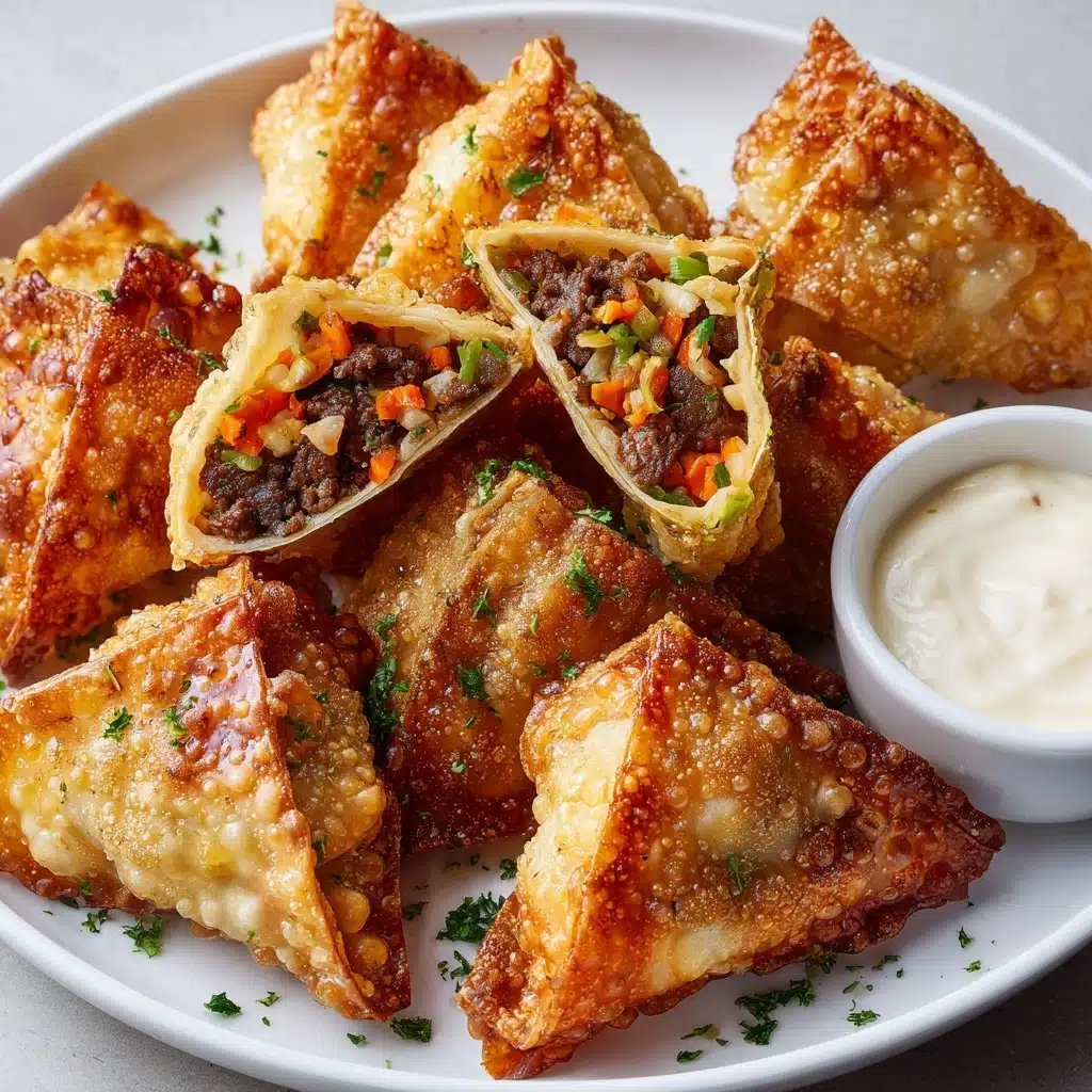 Philly Cheesesteak Egg Rolls Recipe - Recipe Image