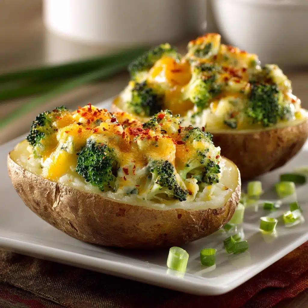 Broccoli Cheese Baked Potatoes Recipe - Recipe Image
