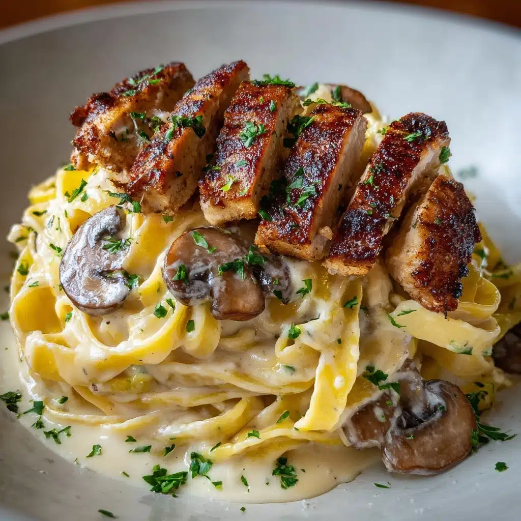 Creamy Chicken and Mushroom Pasta Recipe - Recipe Image