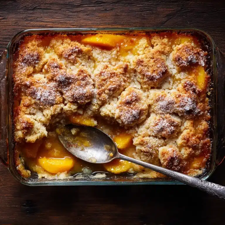 Fresh Peach Cobbler Recipe