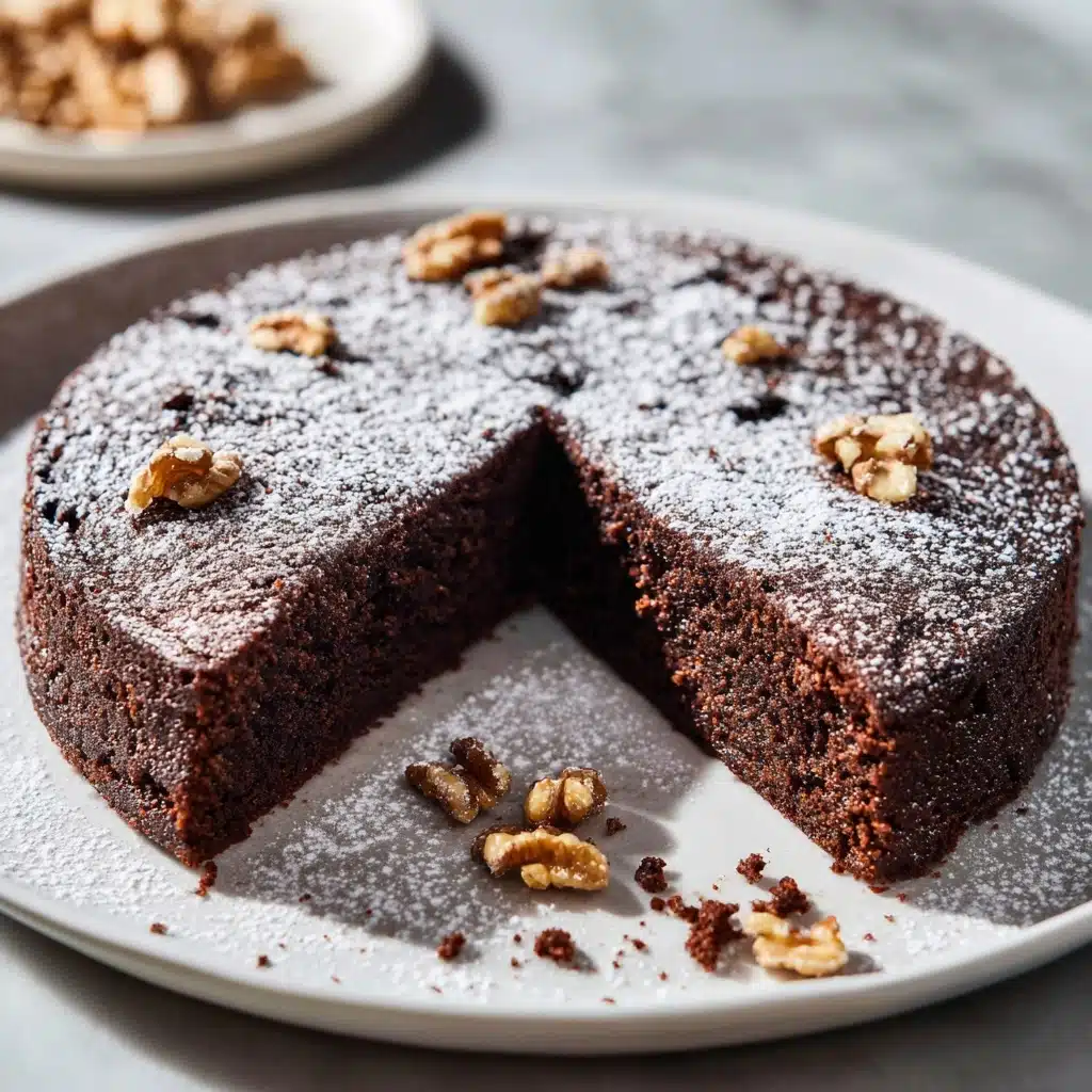 Moist Chocolate Walnut Cake Recipe - Recipe Image
