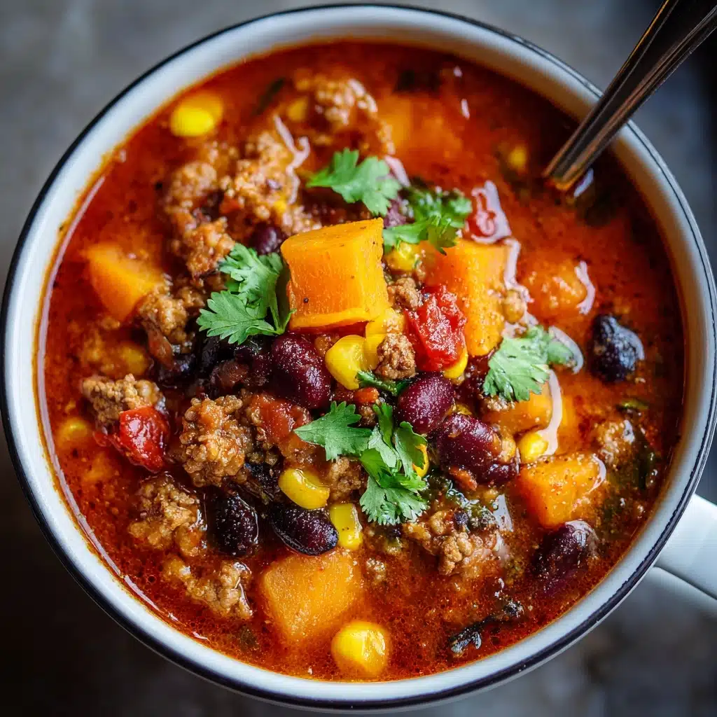 Easy Butternut Squash Chili With Turkey or Beef Recipe - Recipe Image