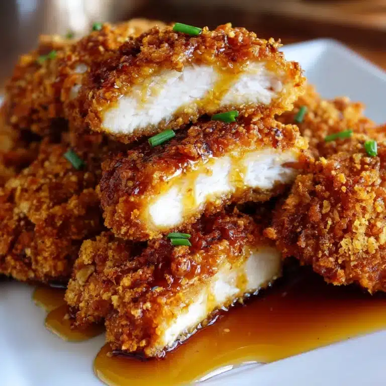 Double Crunch Honey Garlic Chicken Recipe