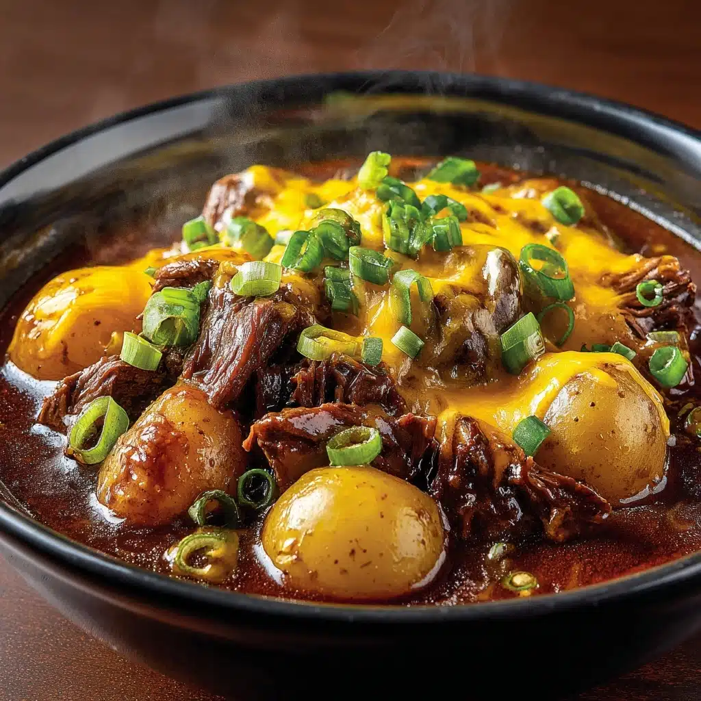 Crockpot Loaded Steak and Potato Bake Recipe - Recipe Image