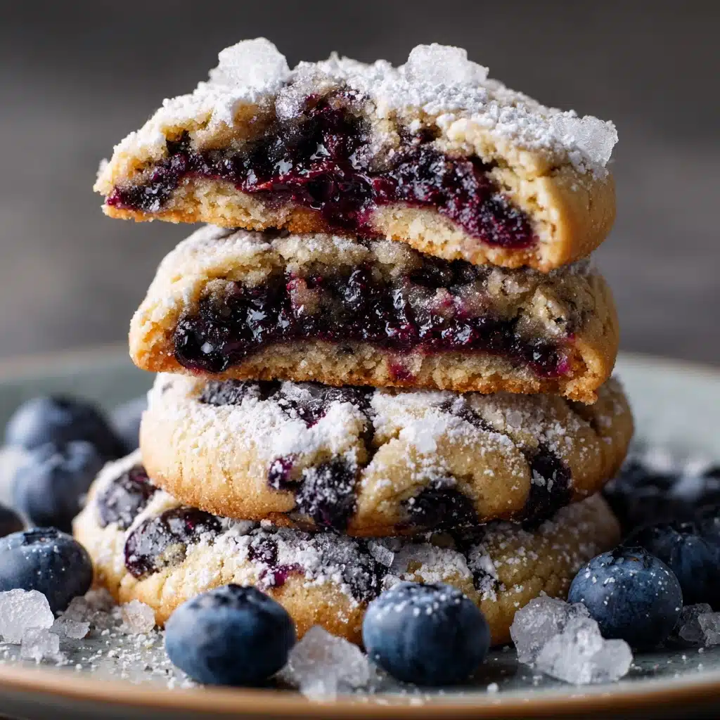 Blueberry Crinkle Cookies Recipe - Recipe Image