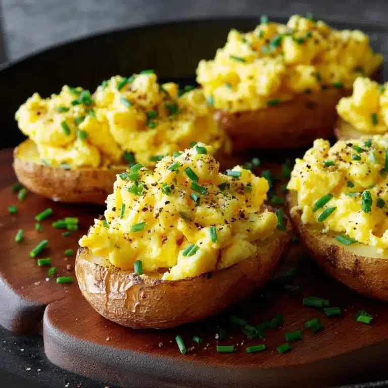 Scrambled Eggs with Grated Potato and Chives Recipe