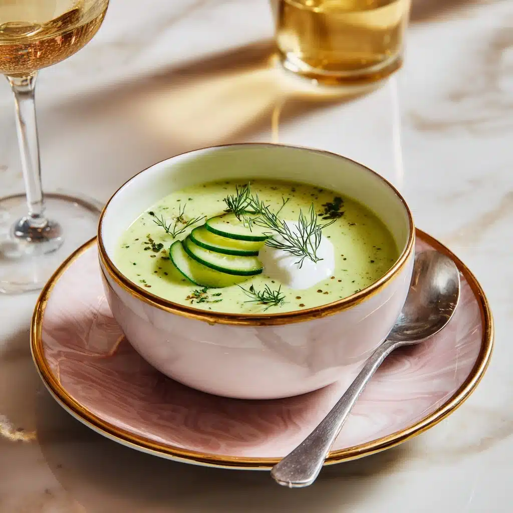 Cold Cucumber Soup with Yogurt and Dill Recipe - Recipe Image