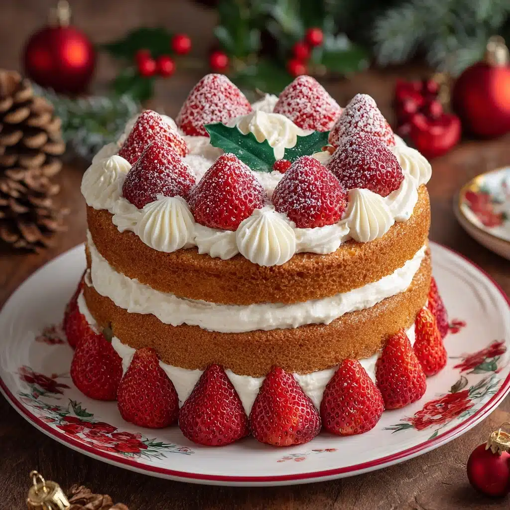 Japanese Christmas Cake (Strawberry Shortcake) Recipe