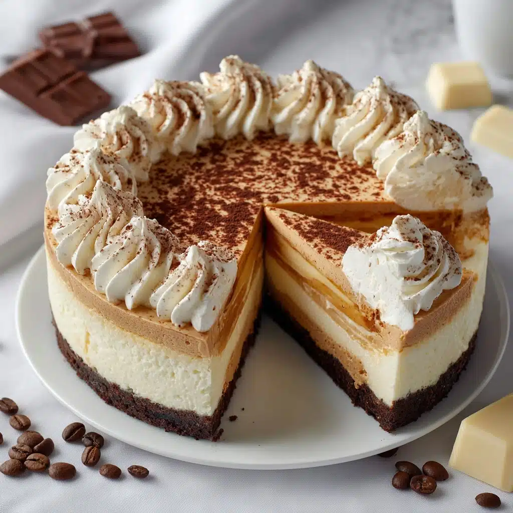 Sumptuous Espresso-Infused Biscuit and Cream Cheese Cake Recipe - Recipe Image