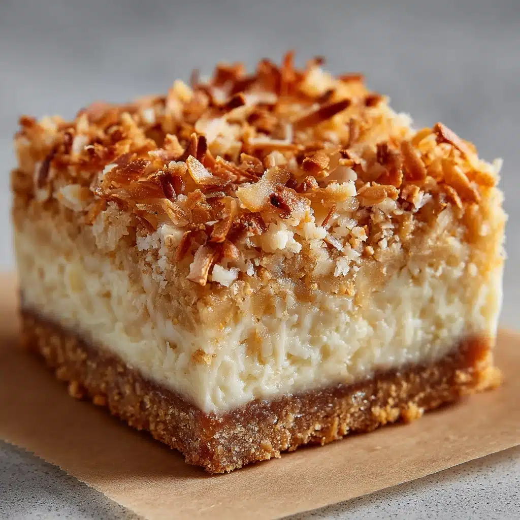 Chewy Coconut Bars Recipe - Recipe Image