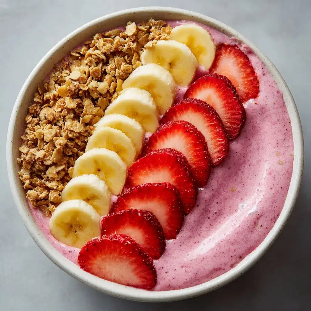 Strawberry Banana Smoothie Bowl Recipe - Recipe Image
