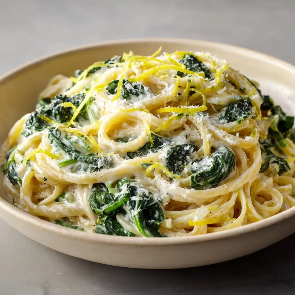 Easy Lemon Ricotta Pasta & Spinach Recipe - Recipe Image