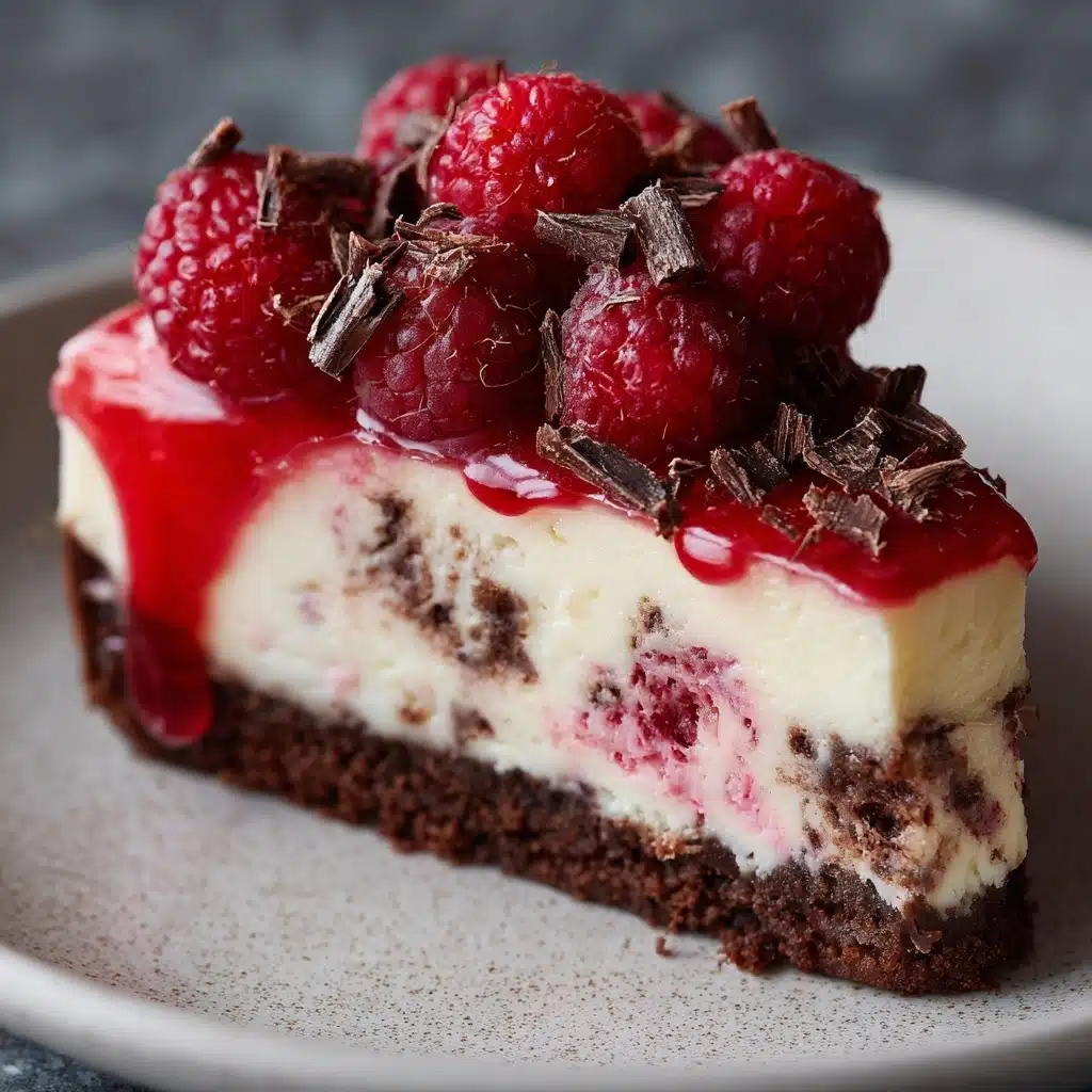 Dark Chocolate Raspberry Cheesecake Recipe - Recipe Image