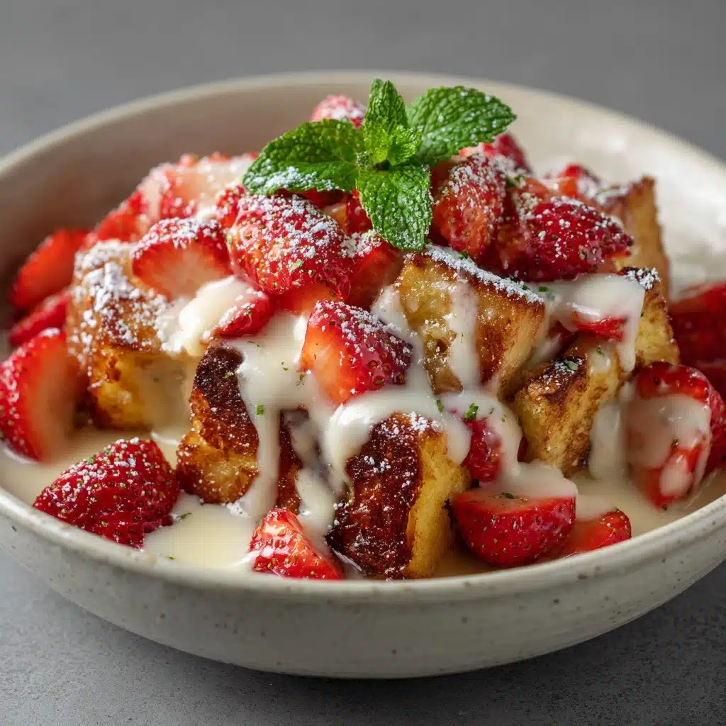 Strawberries & Cream French Toast Casserole Recipe - Recipe Image