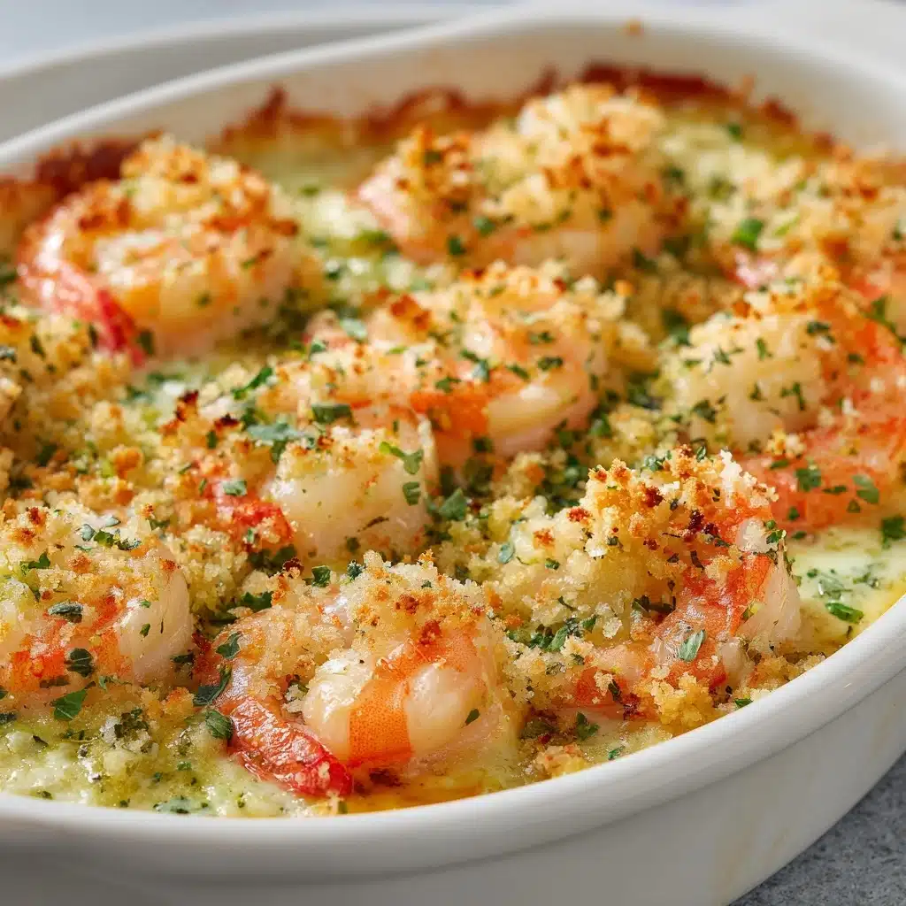 Baked Stuffed Shrimp Casserole Recipe - Recipe Image
