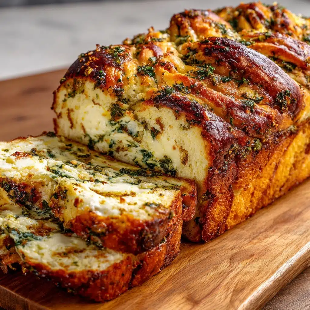 Cheesy Spinach Stuffed Bread Recipe - Recipe Image