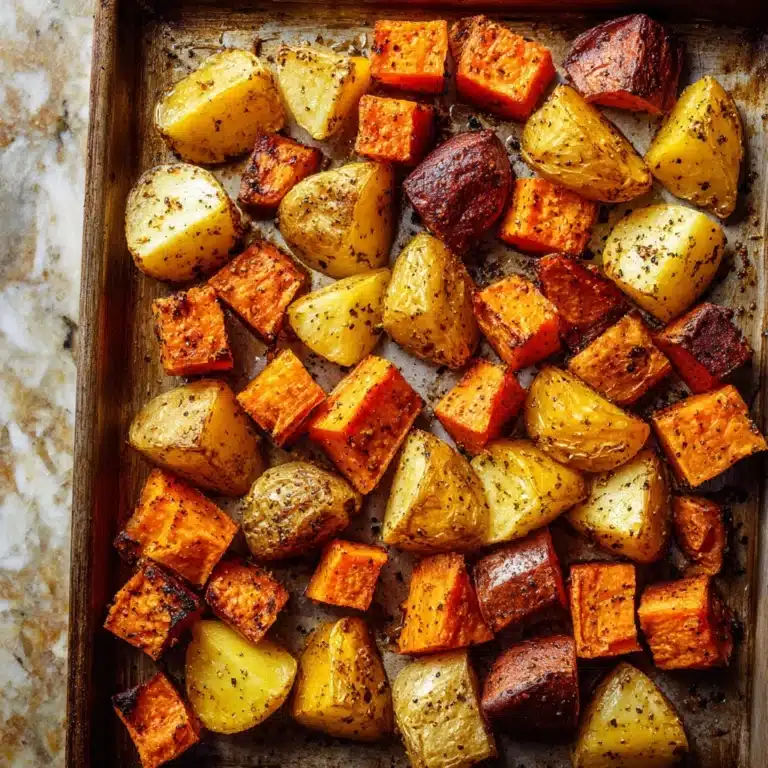 Roasted Apple Cinnamon Sweet Potatoes Recipe