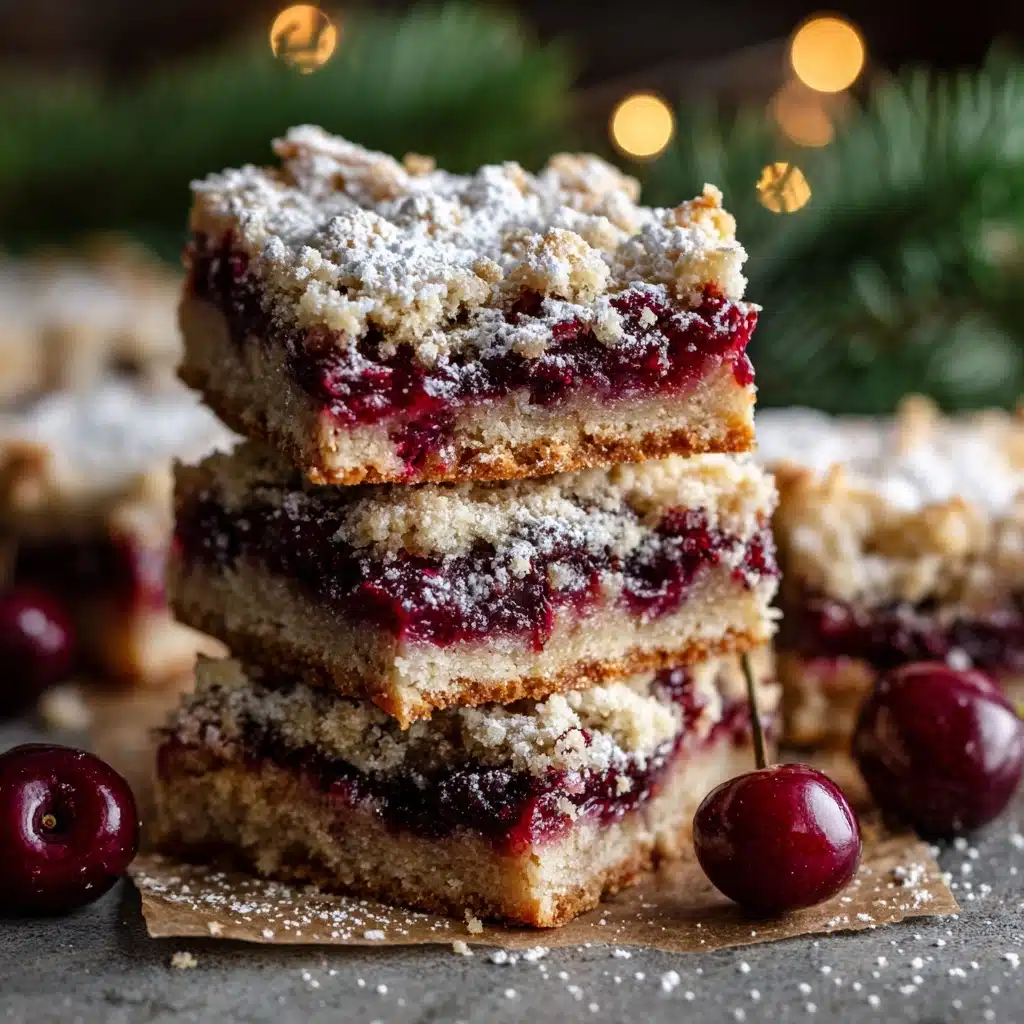 Christmas Cherry Bars Recipe - Recipe Image
