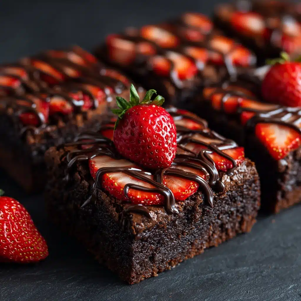 Chocolate-Covered Strawberry Brownies Recipe
