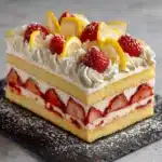 Strawberry Lemon Layer Cake Recipe