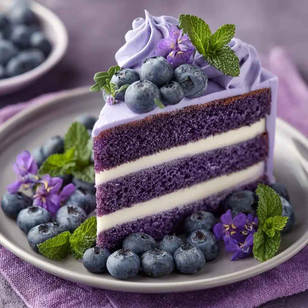 Purple Velvet Cake with Cream Cheese Frosting Recipe