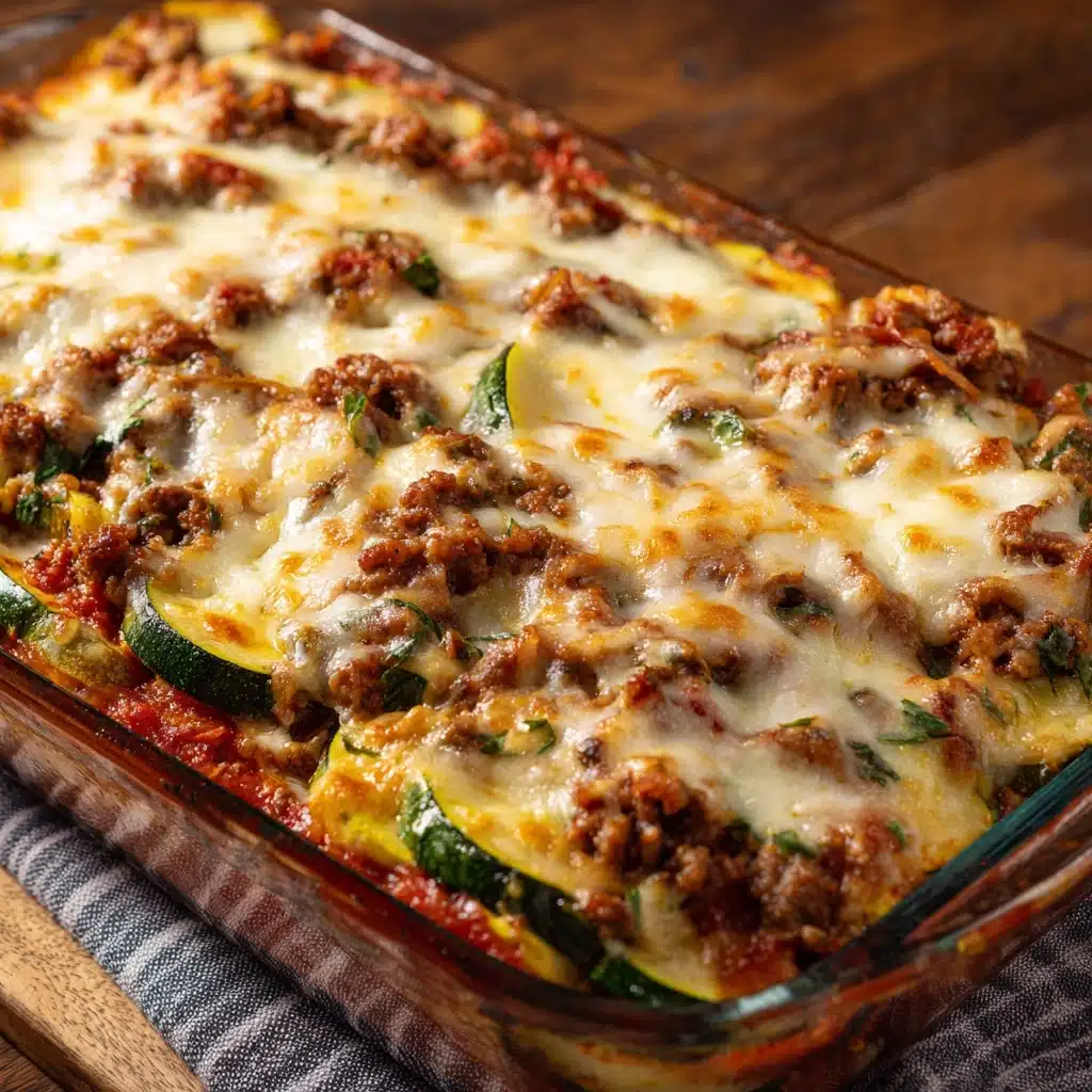 Ground Beef Zucchini Casserole Recipe - Recipe Image