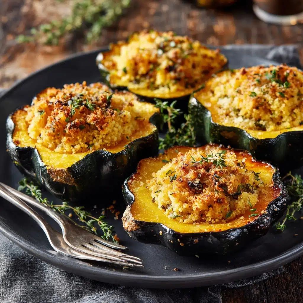 Parmesan Herb Roasted Acorn Squash Recipe - Recipe Image