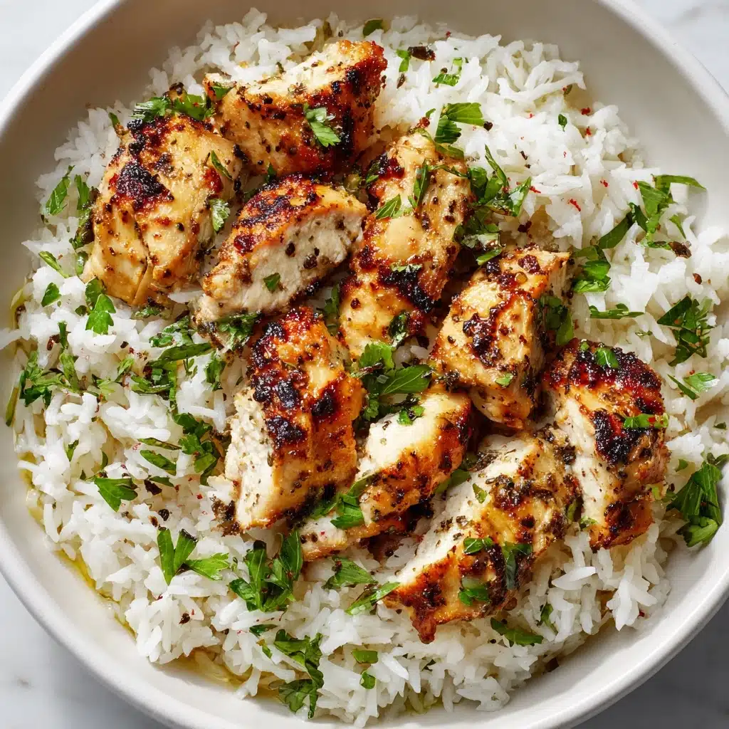 Chicken Scampi with Garlic Parmesan Rice Recipe - Recipe Image