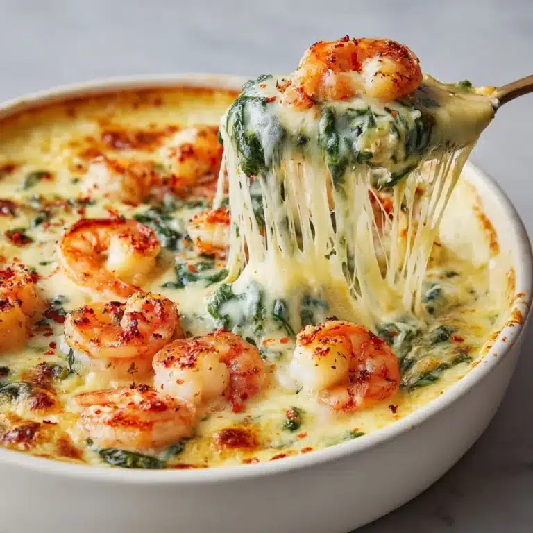 Cheesy Rich and Creamy Shrimp and Crab Spinach Dip Recipe