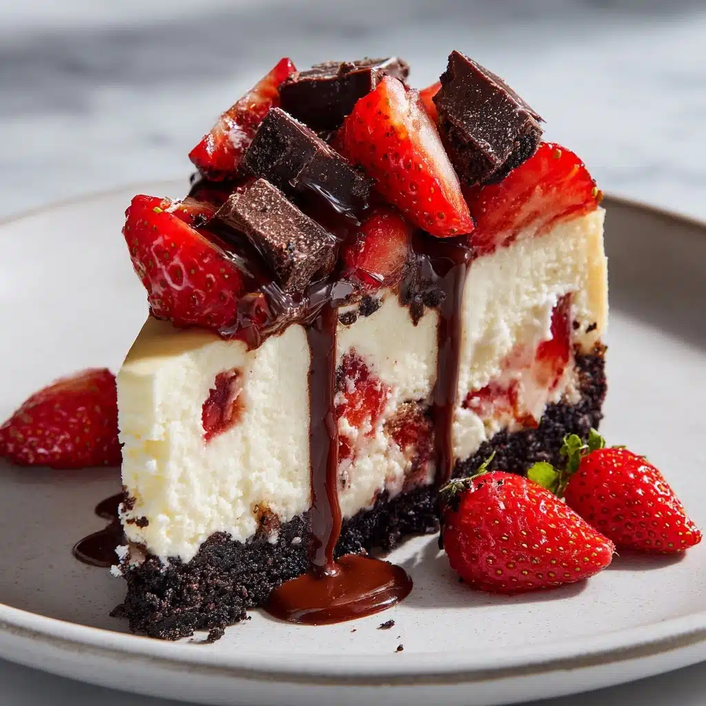 Chocolate Strawberry Cheesecake Recipe - Recipe Image