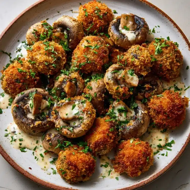 Crispy Garlic Mushroom Bites Recipe