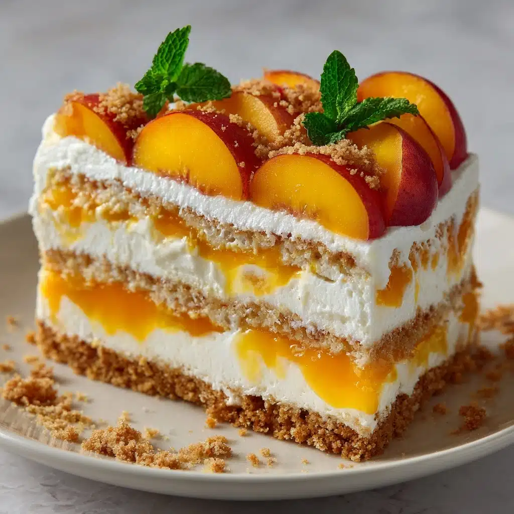 Peach Cobbler Cheesecake Recipe - Recipe Image