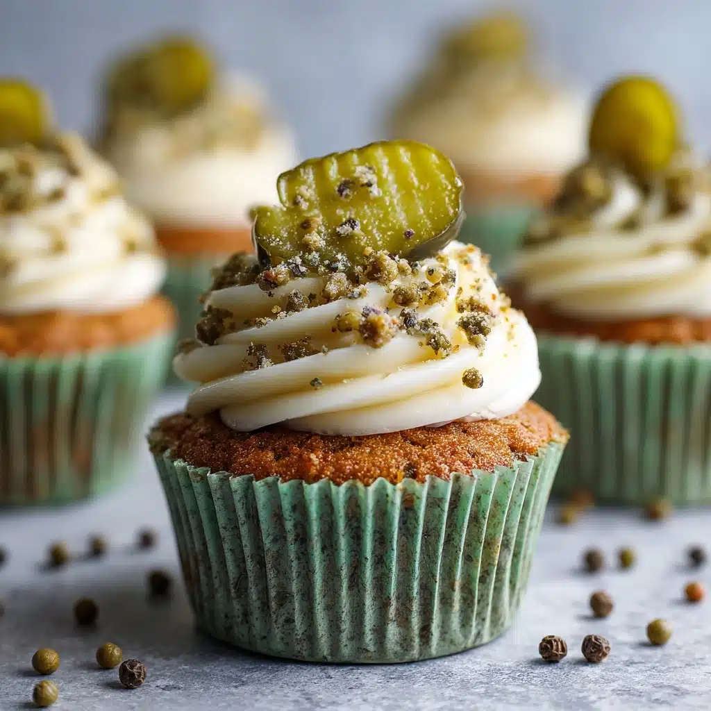 Savory Dill Pickle Cupcakes Recipe - Recipe Image