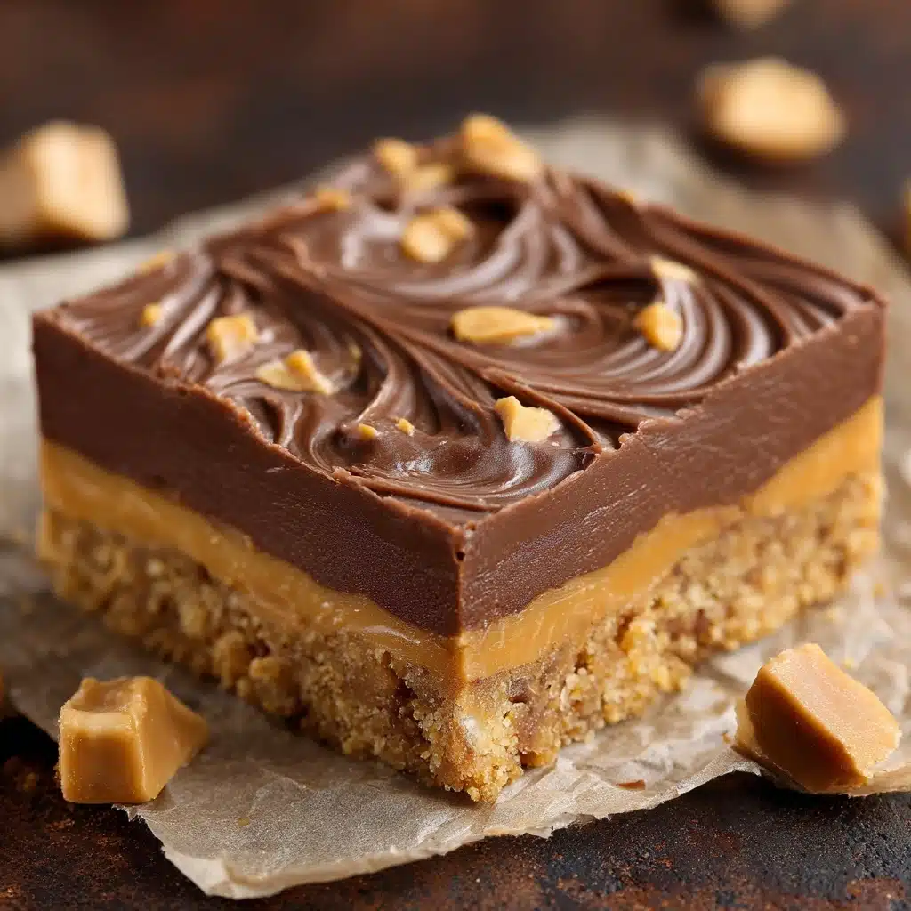 Healthy No-Bake Chocolate Peanut Butter Crunch Bars Recipe - Recipe Image