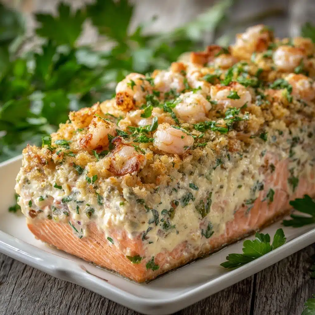 Crab & Shrimp Stuffed Salmon Recipe - Recipe Image