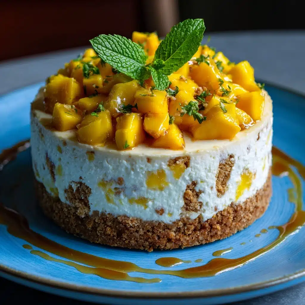 Unbaked Cheese and Mango Cake Recipe