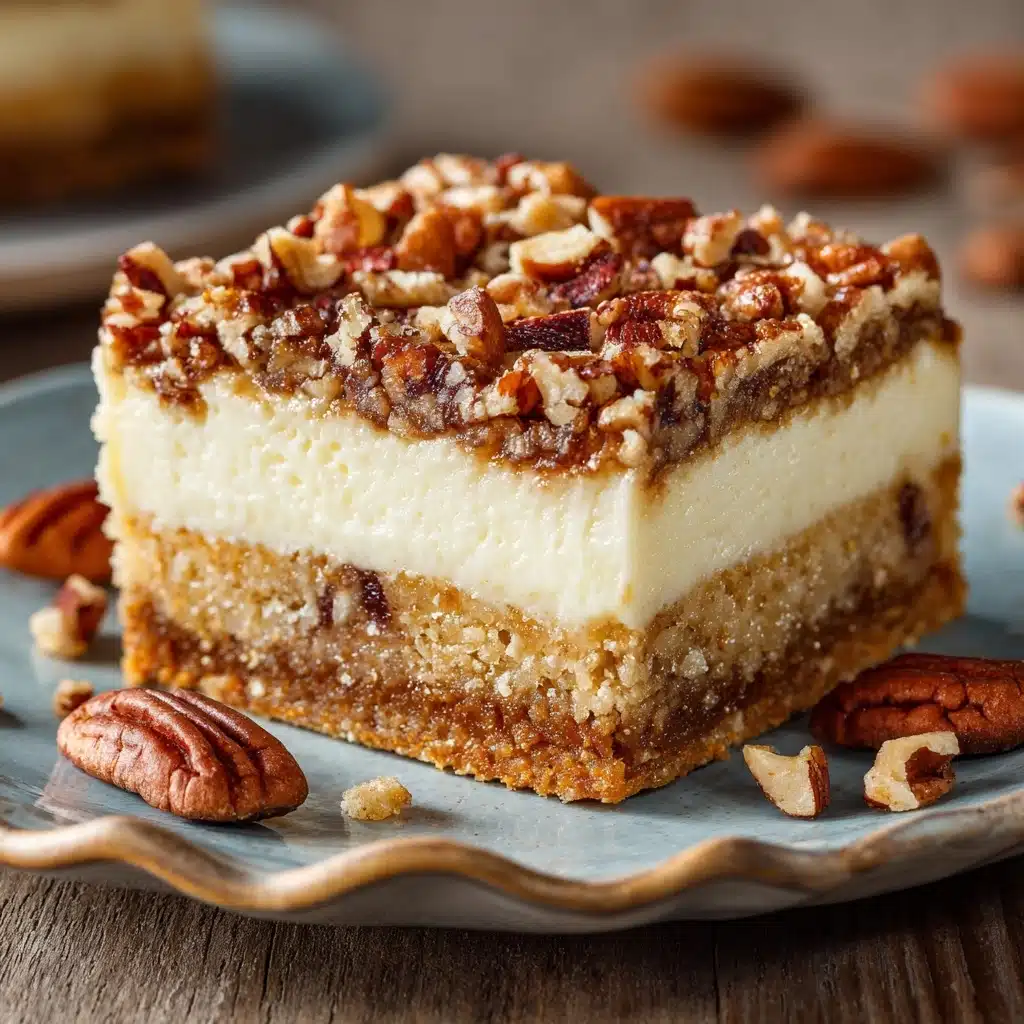 Pecan Pie Cheesecake Bars Recipe - Recipe Image