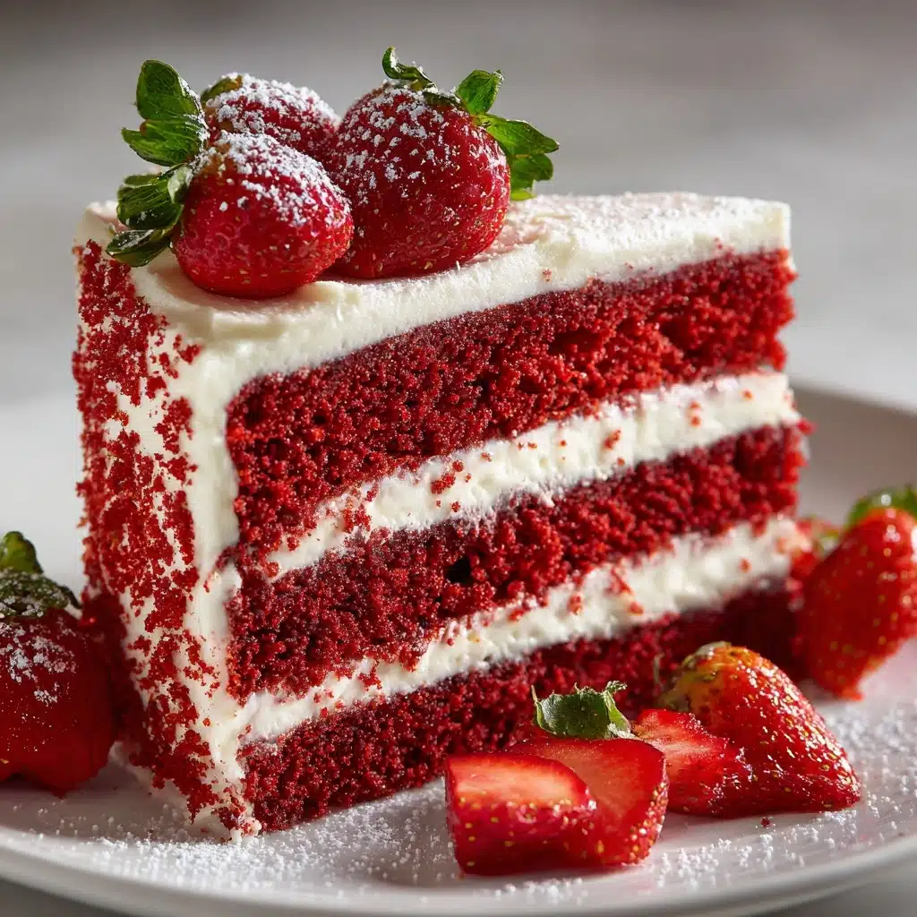 Strawberry Velvet Cake Recipe - Recipe Image