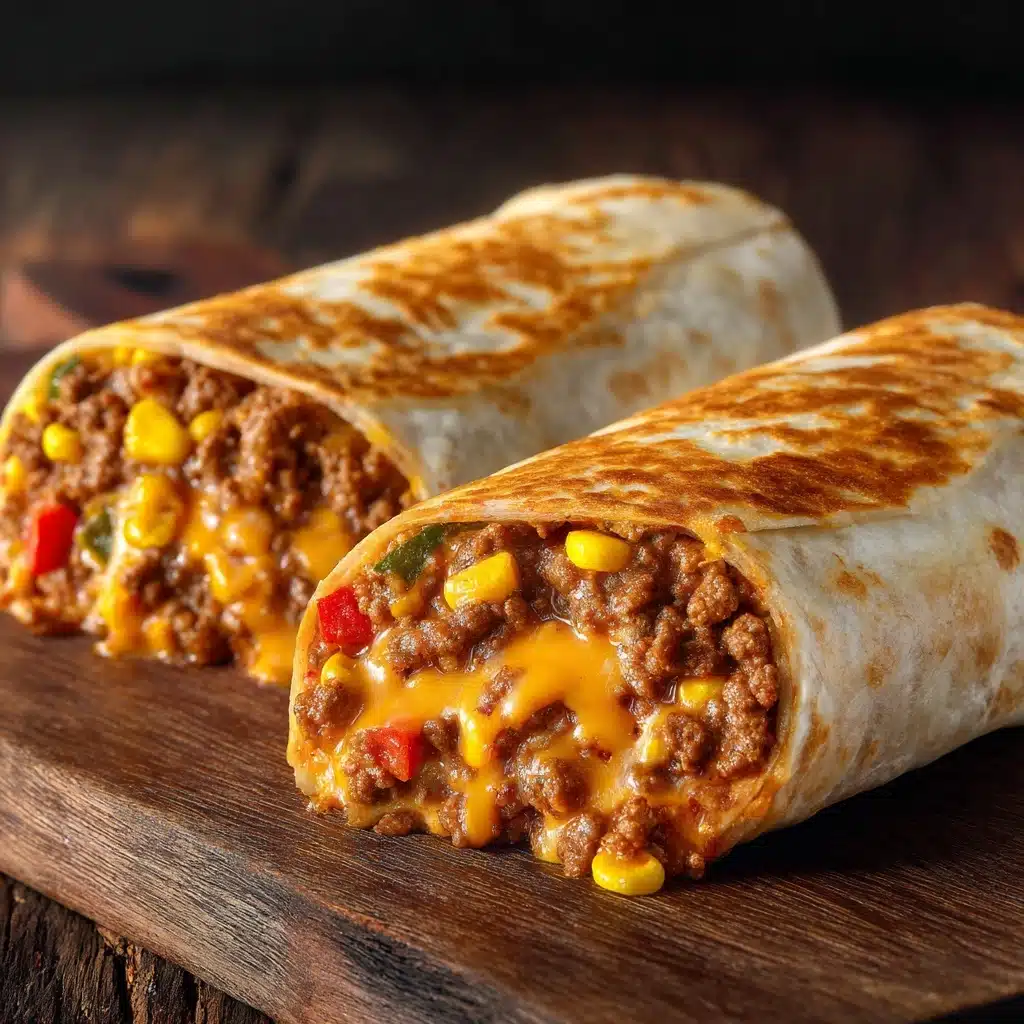 Beef and Cheese Chimichangas Recipe - Recipe Image