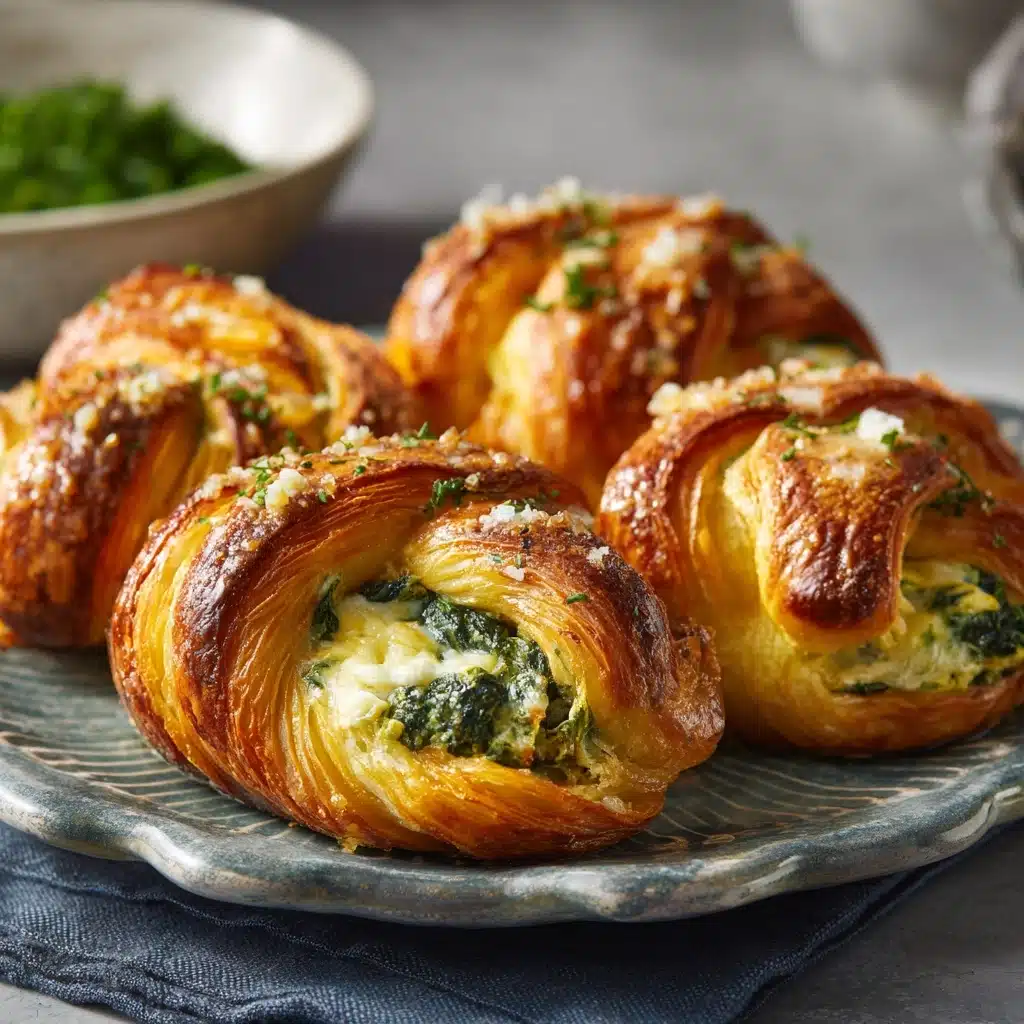Spinach and Feta Puff Pastry Twists Recipe - Recipe Image