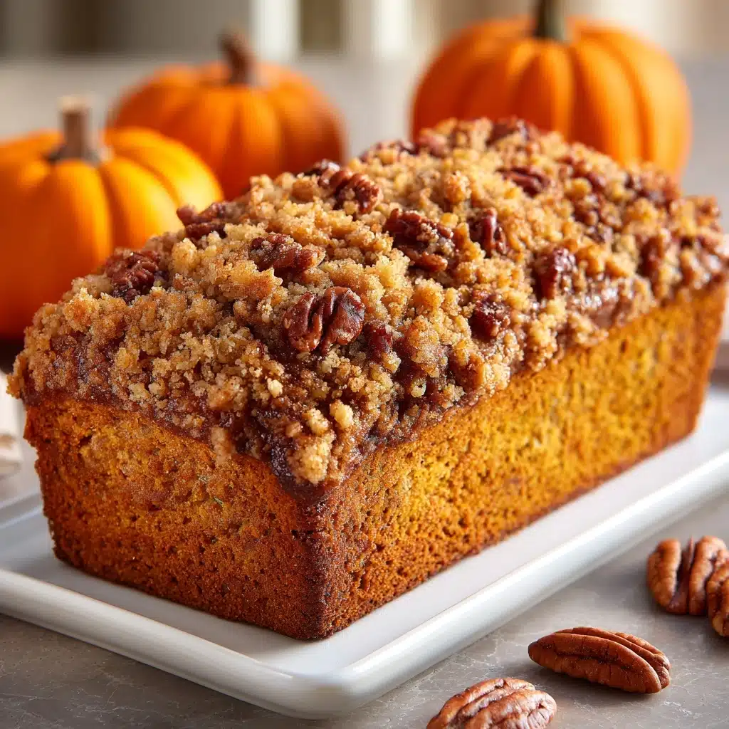 Pumpkin Bread with Brown Sugar Pecan Topping Recipe - Recipe Image