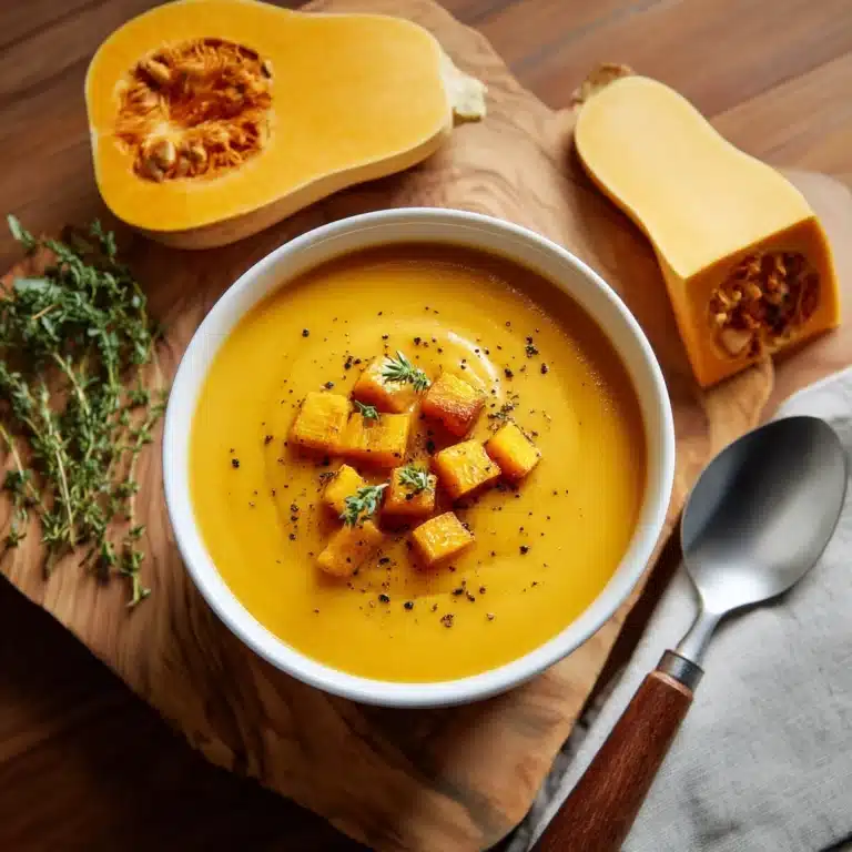 Roasted Butternut Squash Soup Recipe