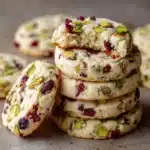 Cranberry Pistachio Shortbread Cookies Recipe