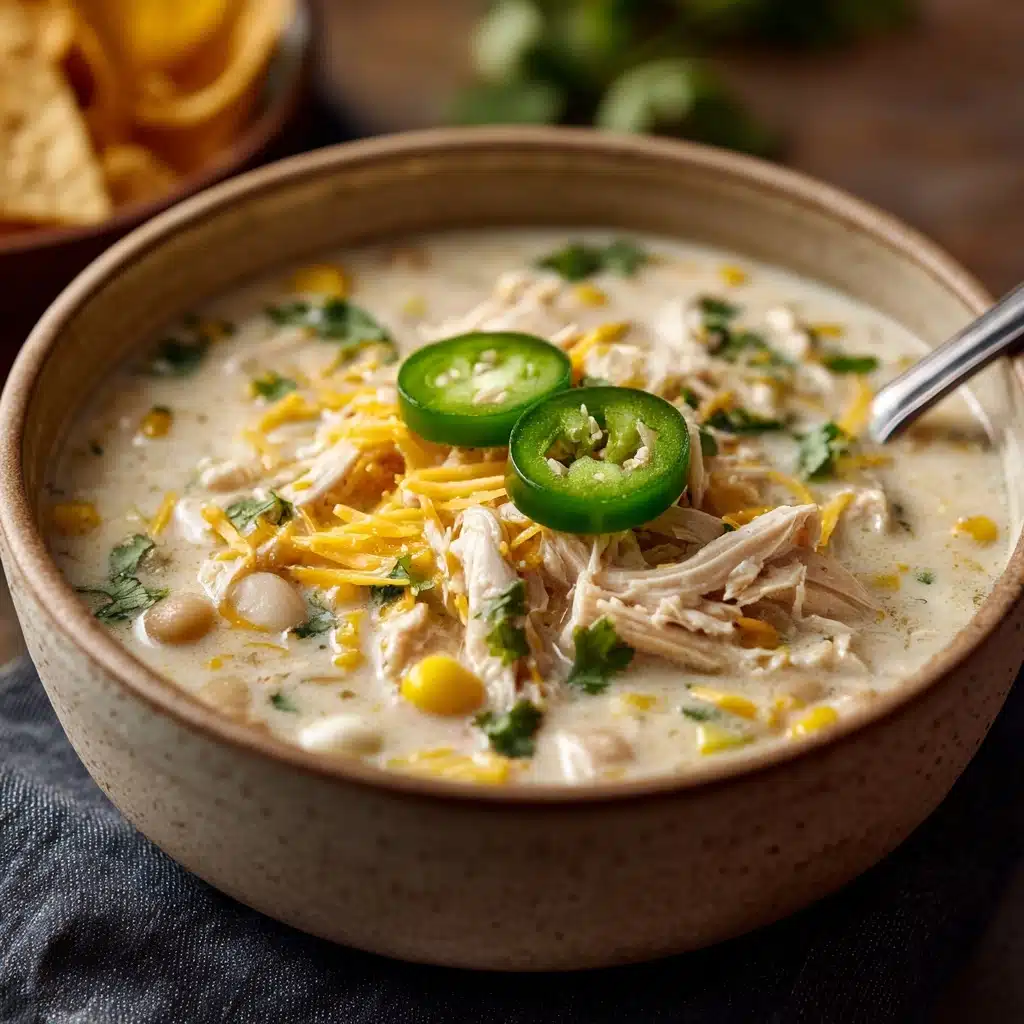 Creamy Crockpot White Chicken Chili Recipe - Recipe Image